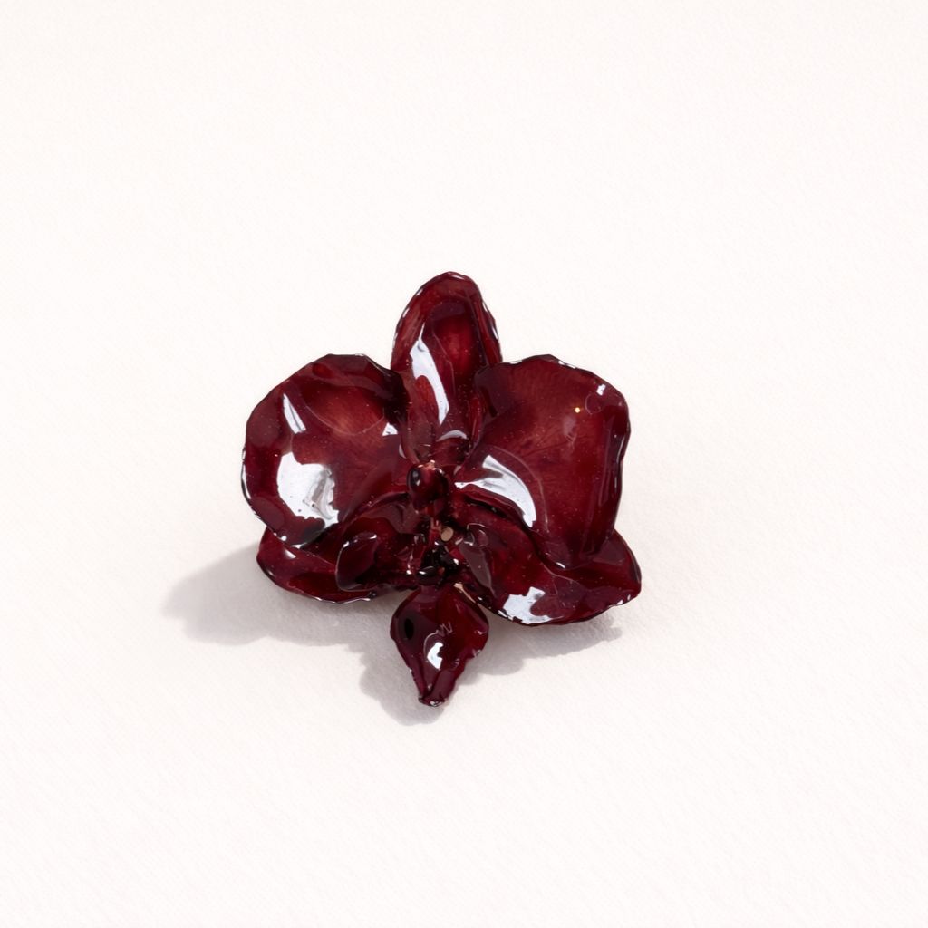 Crimson Orchid Ring
